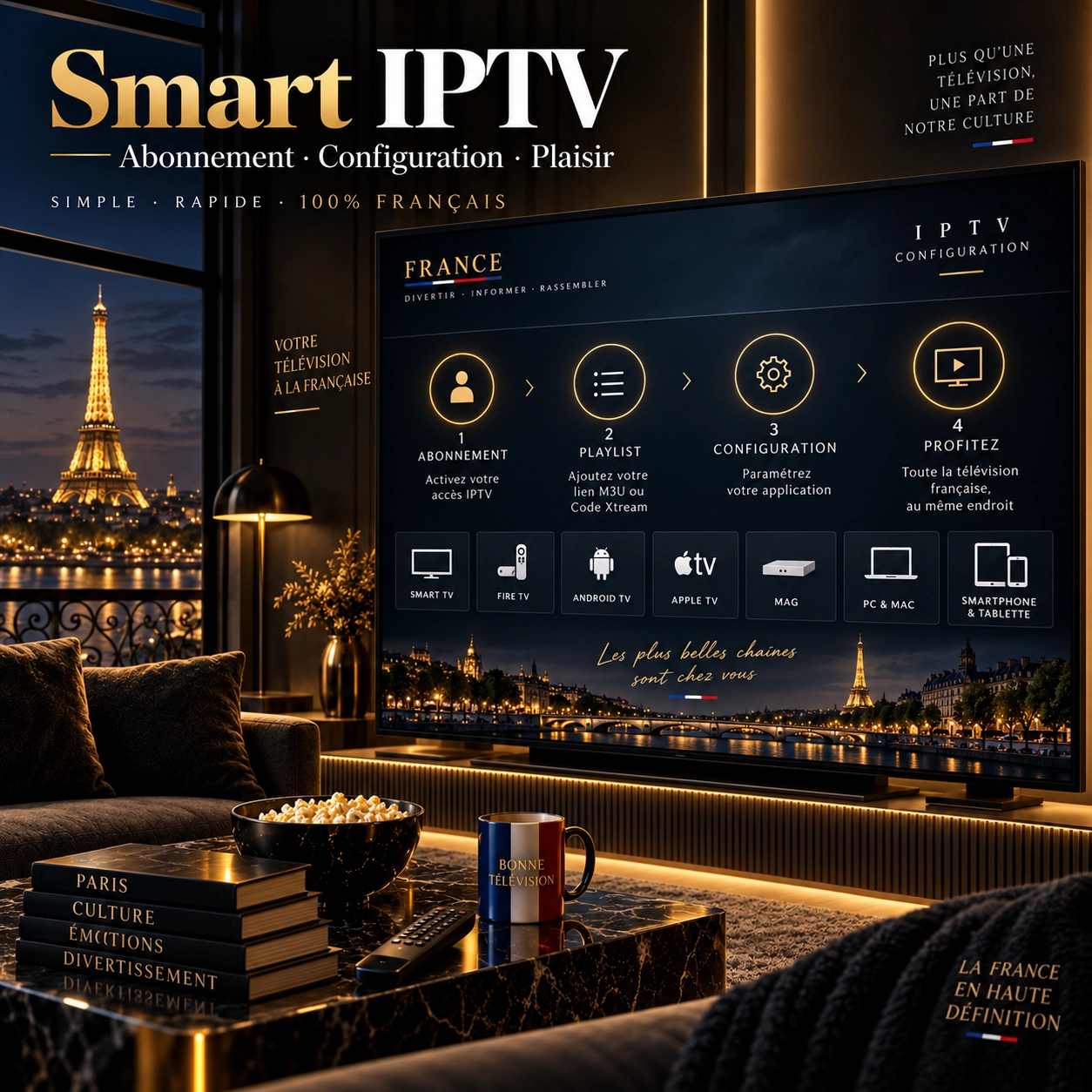 Configuration d'un abonnement IPTV avec Smart IPTV